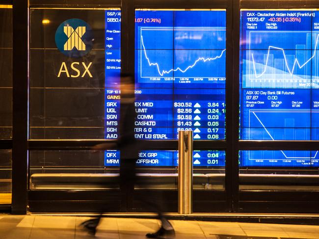Stockmarket ASX generic Picture: iStock