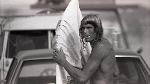 Rick Neilsen was a member of the Australian Team at Oceanside California for the 1972 World Surfing Championships photo Jeff Divine.