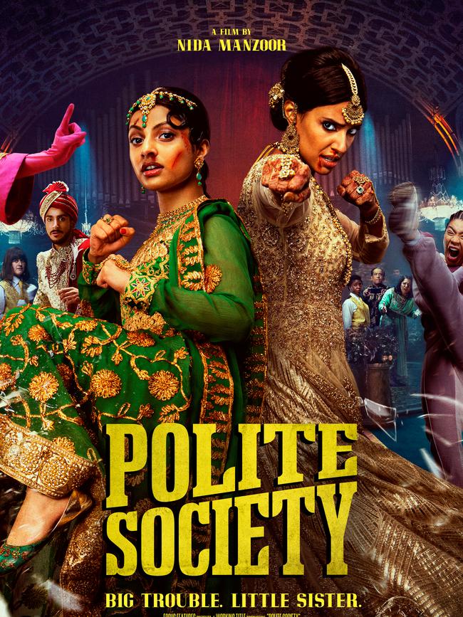 Polite Society is set to premiere at the Gold Coast Film Festival Wednesday at Home of the Arts in Queensland in Surfers Paradise, before arriving in cinemas nationally on April 27. Picture: Universal Pictures