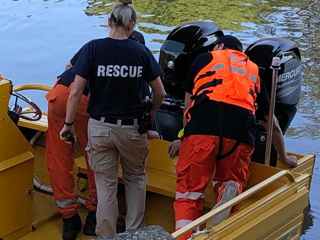 RIVER ARREST: Police rescue were called to assist with the arrest of man, 33, who tried to evade officers by jumping in the Wilson River, Lismore. File Photo: Alison Paterson