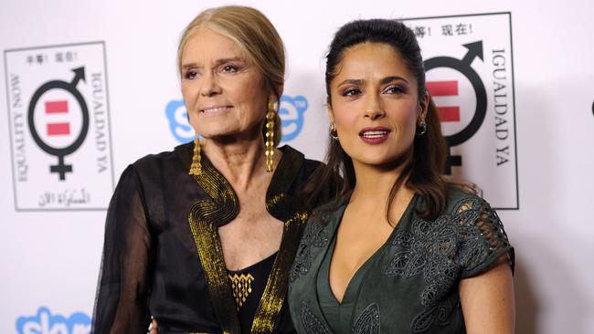 Salma: “You know I’m not actually a-” Gloria: “DON’T even say it.” Picture: AP