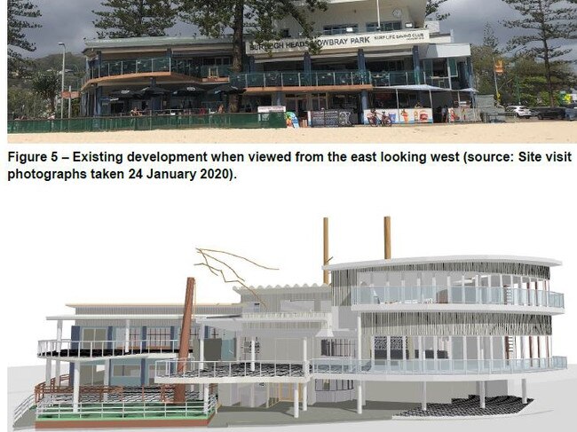 Proposed changes to the Burleigh Heads Mowbray Park Surf Lifesaving Club.