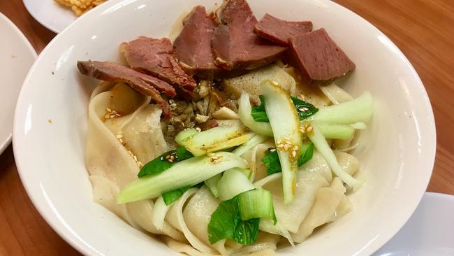 Housemade noodles at Tasty Xi'an, Parkside.