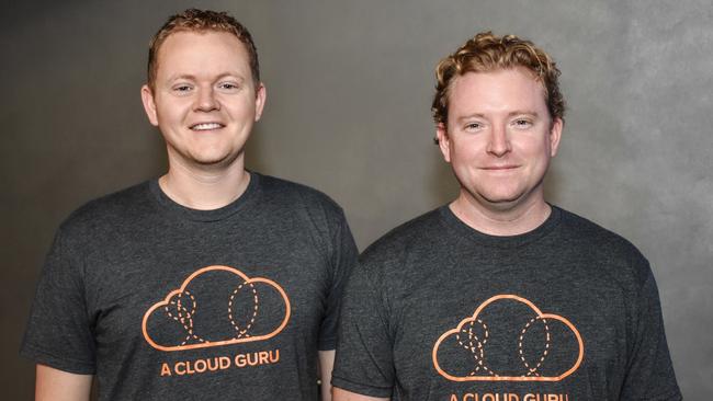 A Cloud Guru co-founders Sam and Ryan Kroonenburg. Source: Supplied.