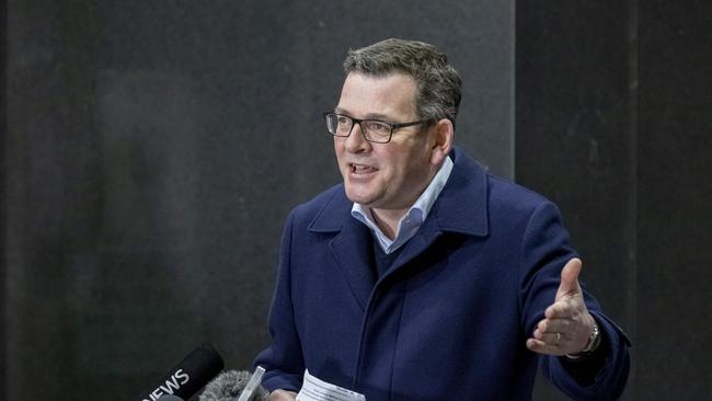 Victorian Premier Daniel Andrews speaking at a coronavirus update in Melbourne. Picture: NCA NewsWire/David Geraghty