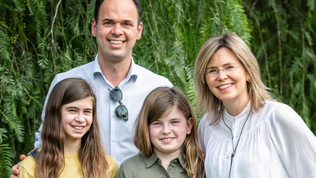 Jesús Cabello and his Australian wife, Amy Crawford, 46, can't get back to Australia from Spain where they live with daughters, Olivia and Paloma.