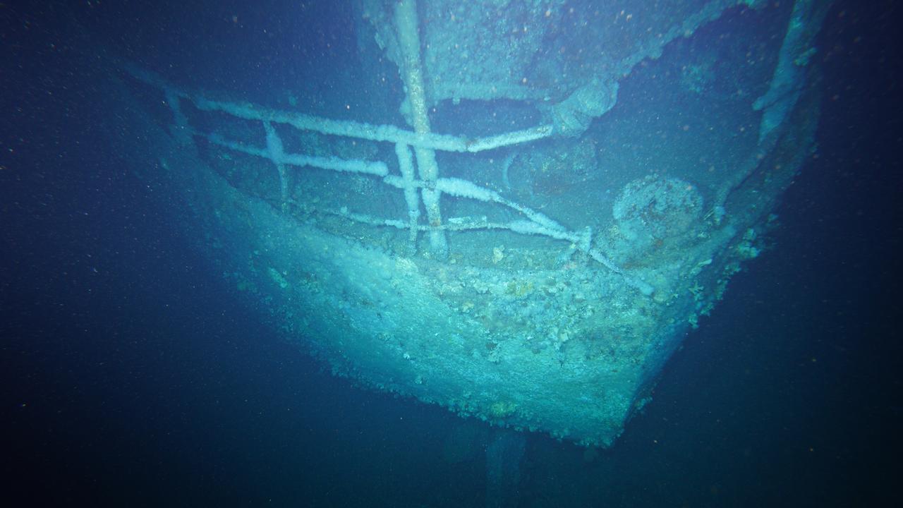 A view of the stern, rudder and propeller. Picture: CSIRO