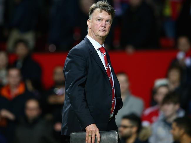 Louis van Gaal stormed out of a media briefing.