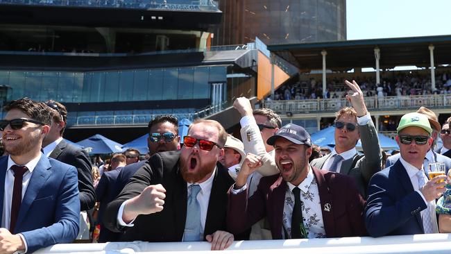 Racegoers showed their enthusiasm for the sport. Picture: Jeremy Ng/Getty Images