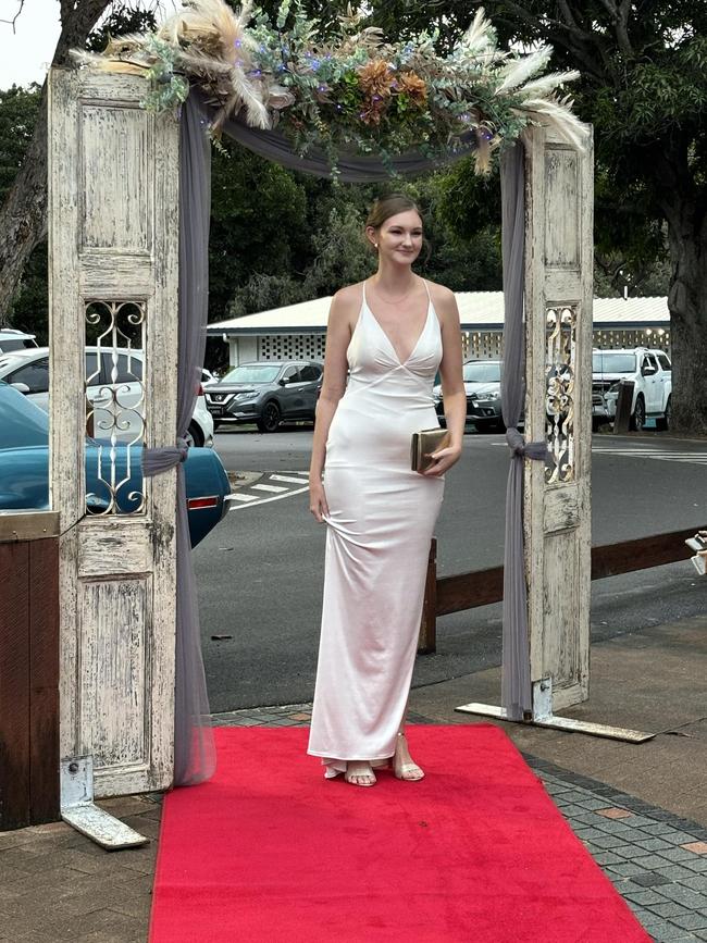 Students arrive at the Hervey Bay State High School formal.