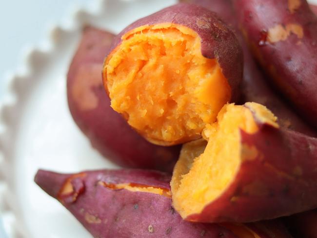 Sweet potato is high in potassium to help flush out salt.