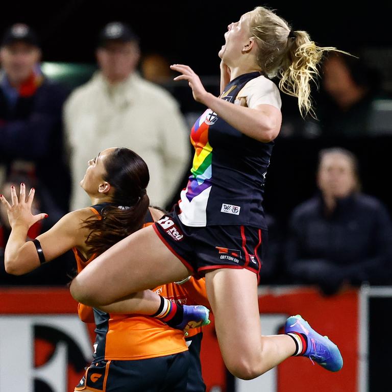 St Kilda 22-year-old Serene Watson has emerged as one of the AFLW’s best defenders this season. Picture: Michael Willson / Getty Images