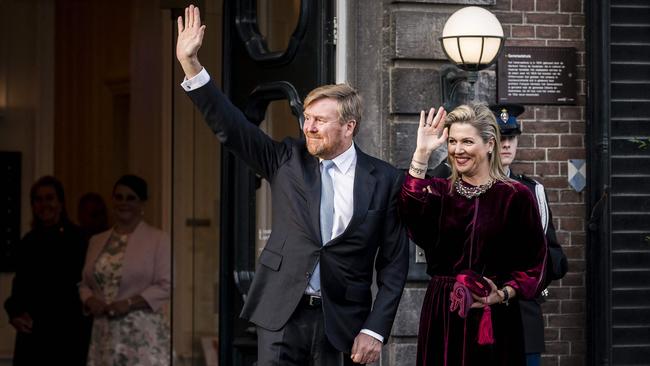 King Willem-Alexander and Queen Maxima. (Photo by ROB ENGELAAR / ANP / AFP)