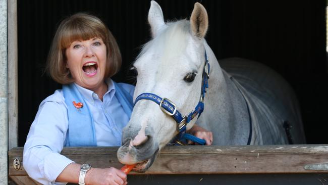 Jacki has always loved her horses. Picture: Russell Shakespeare