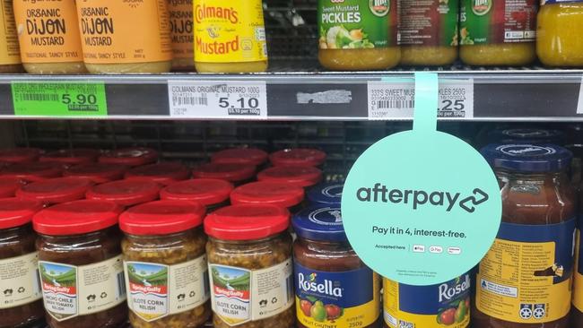 Redditors slammed the Afterpay offer for basic grocery items. Picture: Reddit