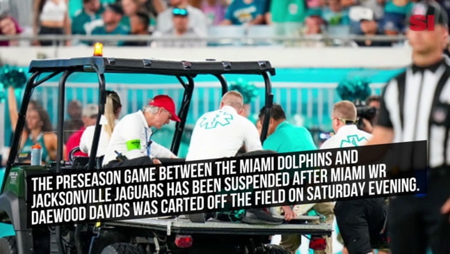 Dolphins-Jaguars preseason game canceled after Daewood Davis