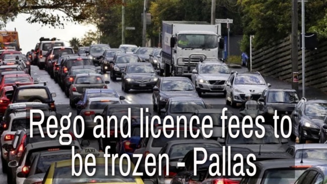 Rego and licence fees to be frozen - Pallas