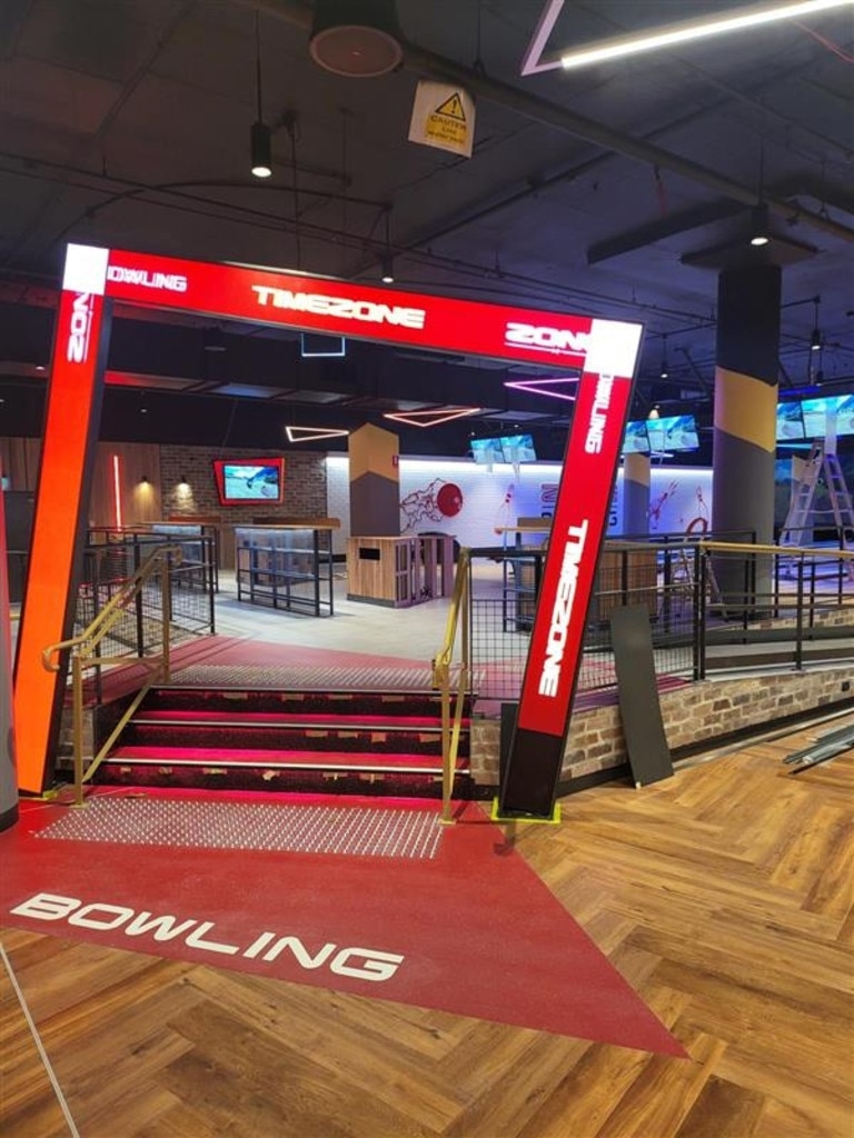 Timezone and Zone Bowling in Tea Tree Plaza will be opening to the public on Saturday June 15. Picture: Timezone