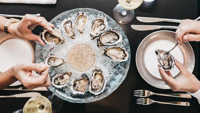 Shucked Oysters, one of three entree choices for the seasonal lunch special menu at Nineteen at the Star.