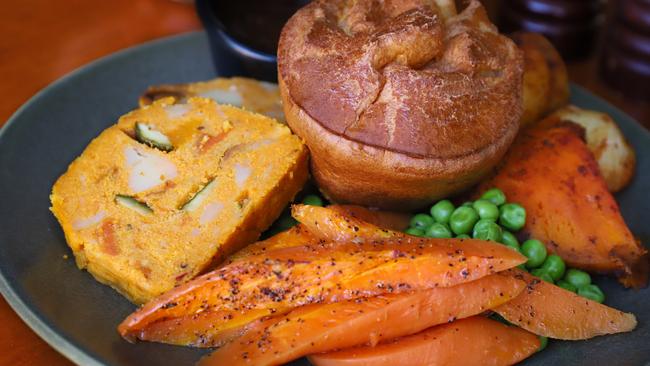 The vegetarian Sunday roast (or loaf) at the Dove &amp; Olive. Picture: Jenifer Jagielski