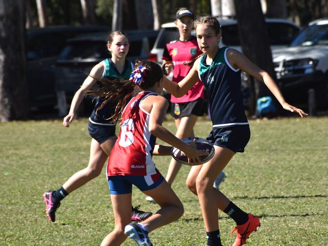 Queensland Representative School Sport state 10-12 years touch championships, Darling Downs versus Met North at Cyril Connell Fields, Rockhampton, on June 7, 2024.