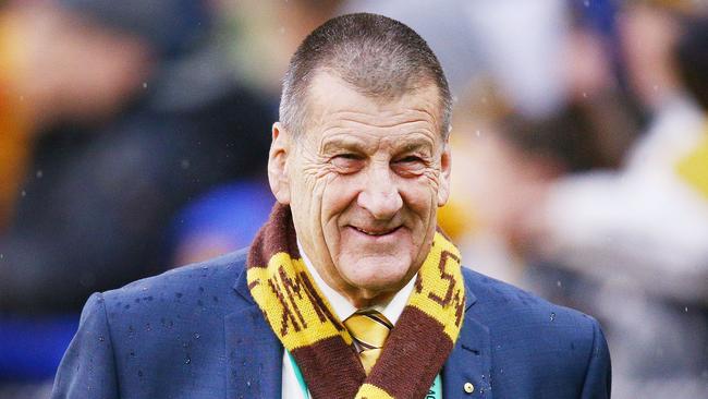 Hawks president Jeff Kennett has apologised for his comments about security staff at Marvel Stadium. Picture: Getty Images