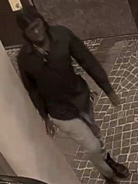 The sixth man is of medium build. He was wearing a black, long-sleeved button-up shirt with grey-coloured pants and black boots. Picture: NSW Police