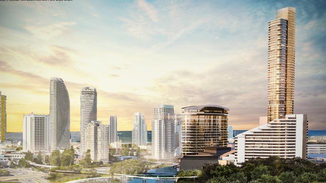 An artist’s impression of the Jupiters redevelopment.