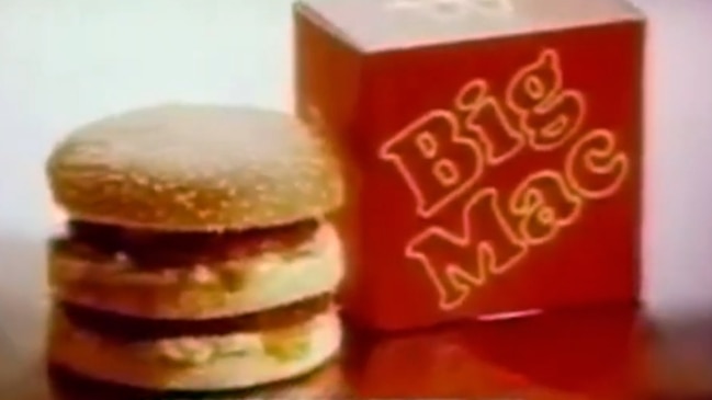 Iconic Macca's advert featuring Big Mac jingle