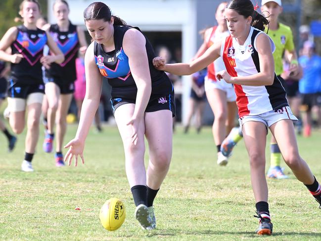 Action from Saturday's McDonaldâ€™s South East Queensland Youth Grand Finals played at Yeronga AFC. 2 September 2023. Picture, John Gass