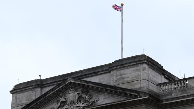 The Union flag flies over Buckingham Palace over the weekend in London. Picture: Stuart C. Wilson/Getty Images