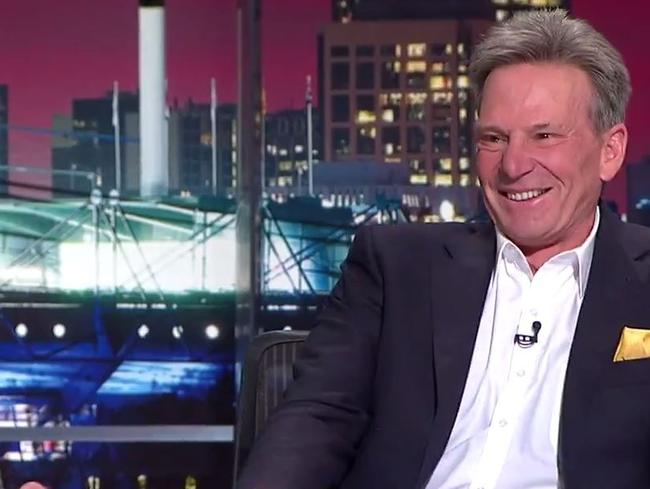 Sam Newman on The Footy Show on Thursday night. Picture: Channel 9