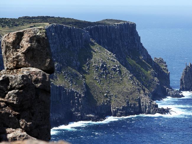 Day 3. Tasman Island during the Tasmanian Walking Company Walk with Heart Three Capes Walk.  Picture: Zak Simmonds