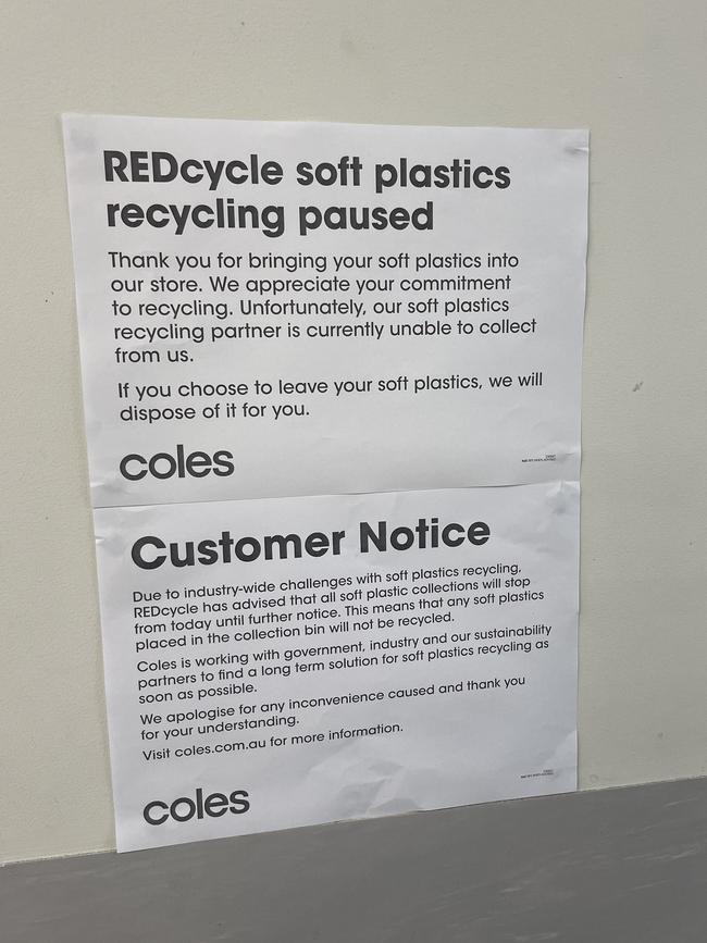 REDcycle suspended its in-store operations in November 2022. Picture: NCA NewsWire / David Swift