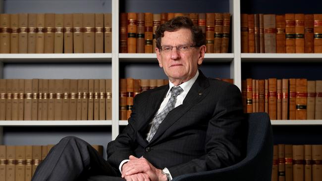 Former High Court chief justice Robert French at his office in Perth. Picture: Colin Murty