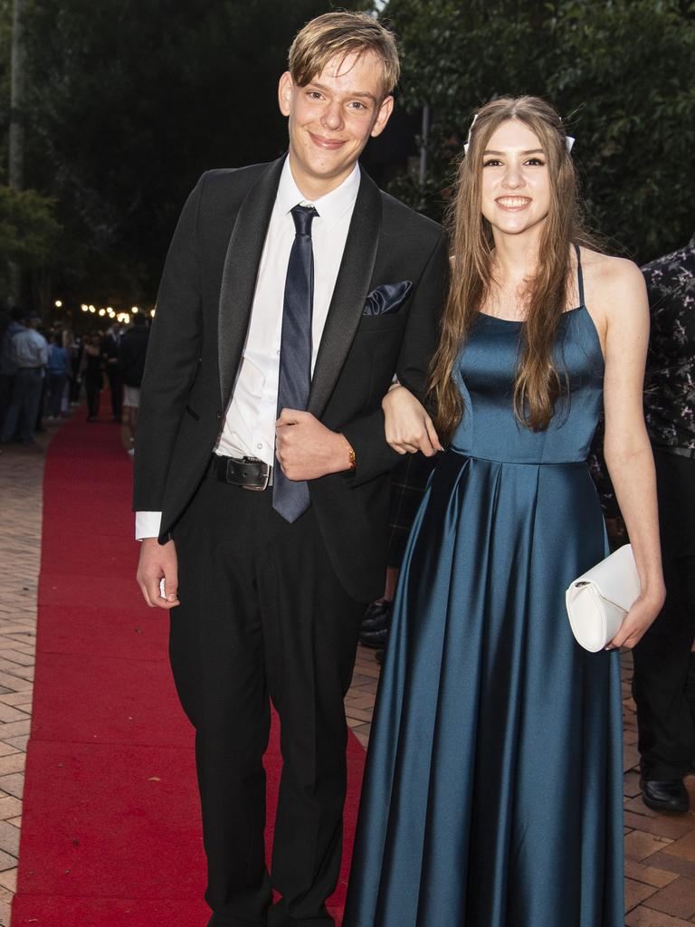 Alyssa McDonald Smith and James Riches at Fairholme College formal, Wednesday, March 29, 2023. Picture: Kevin Farmer