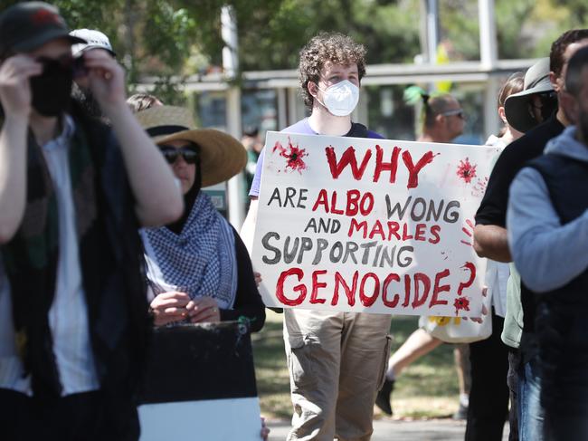 MELBOURNE, AUSTRALIA - NewsWire Photos, NOVEMBER 18, 2023. A Ceasefire Now rally in Coburg calling on Israel to end the war.  Picture: NCA NewsWire / David Crosling