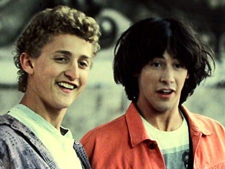 Alex Winter and Keanu Reeves in Bill &amp; Ted