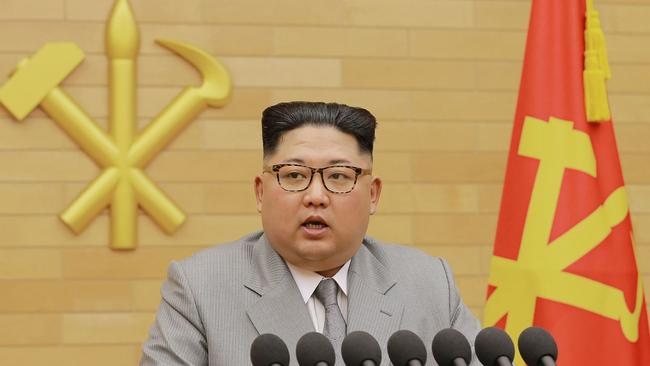 Kim Jong-un has reportedly met with South Korean officials for the first time in the seven years of his leadership. Picture: AFP/KCNA via KNS