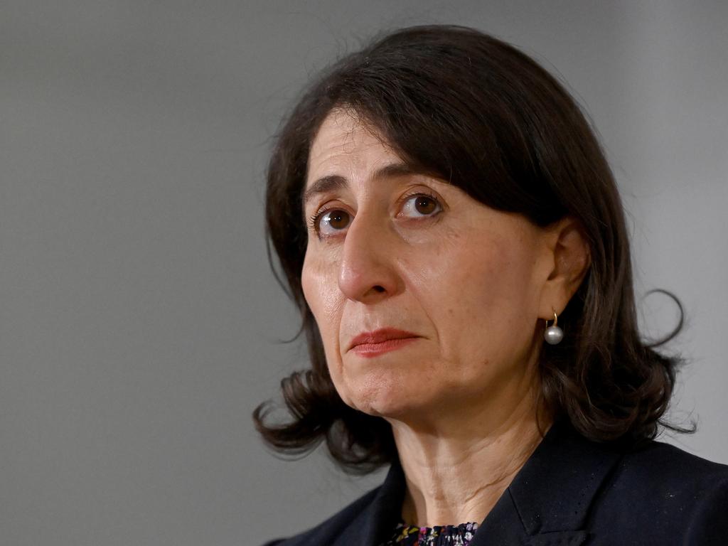 NSW Premier Gladys Berejiklian says the state will emerge from lockdown when the 70 per cent double dose vaccination target is met. Picture: NCA NewsWire/Bianca De Marchi