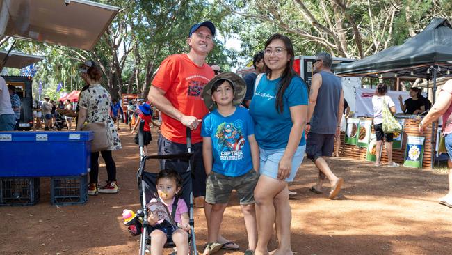 The Hood family ready for a big day ahead. Picture: Pema Tamang Pakhrin