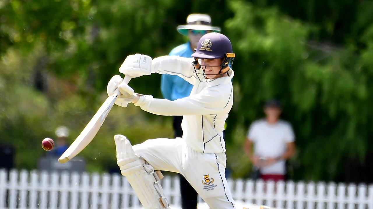 Toowoomba Grammar School batsman Joe Sippel. Picture, John Gass