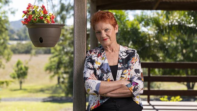 Pauline Hanson has been asked to take part in a ‘relaxed’ on-air chat with Christopher Pyne. Picture: Mark Cranitch.