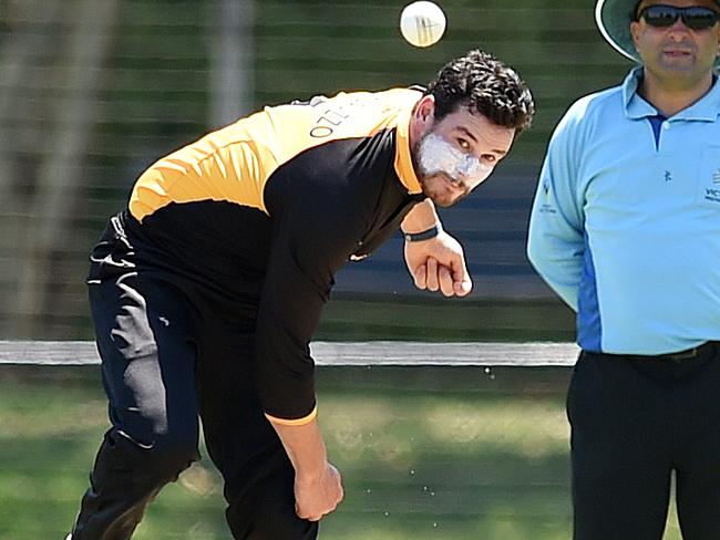 Premier cricket: monash tigers v Ringwood. Dom Matarazzo for Monash. Picture: David Smith