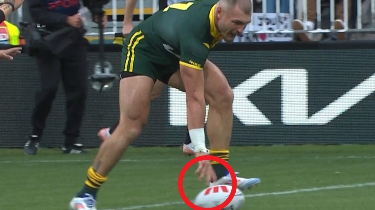 Rookie mistake. Photo: Fox Sports