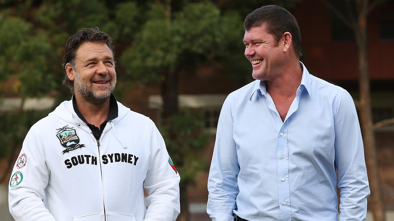 Russell Crowe and James Packer.