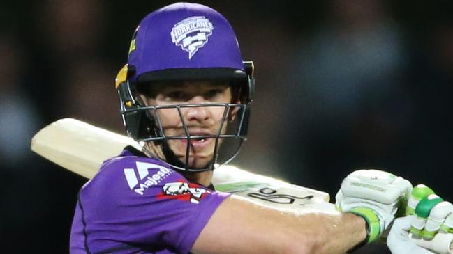 BBL06.  Hobart Hurricanes V Adelaide Strikers at Blundstone Arena Hobart. Tim Paine.  Picture: NIKKI DAVIS-JONES