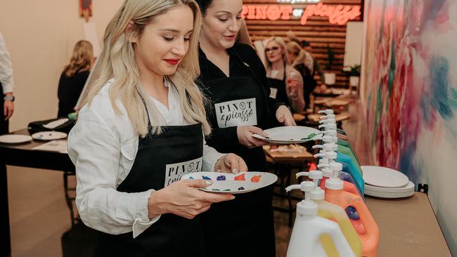 Pinot &amp; Picasso, one of the original businesses behind the “paint and sip” trend that swept Australia, has been put back into the hands of its directors after going into voluntary administration in September 2024, owing the tax office more than $2 million. Picture: Supplied.