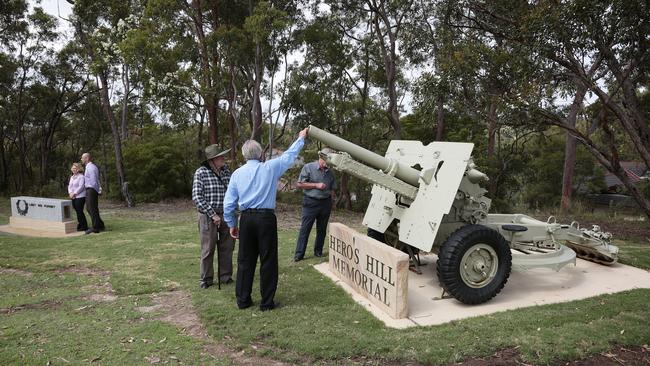 Hero's Hill Memorial was moved to a new location in Revesby’s Cox Reserve in 2014. Photo: Adam Yip