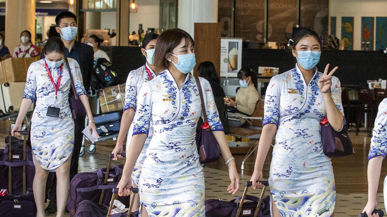 General photographs of passengers at Brisbane International Airport during Coronavirus outbreak, Monday, January 27, 2020 (AAP Image/Richard Walker)